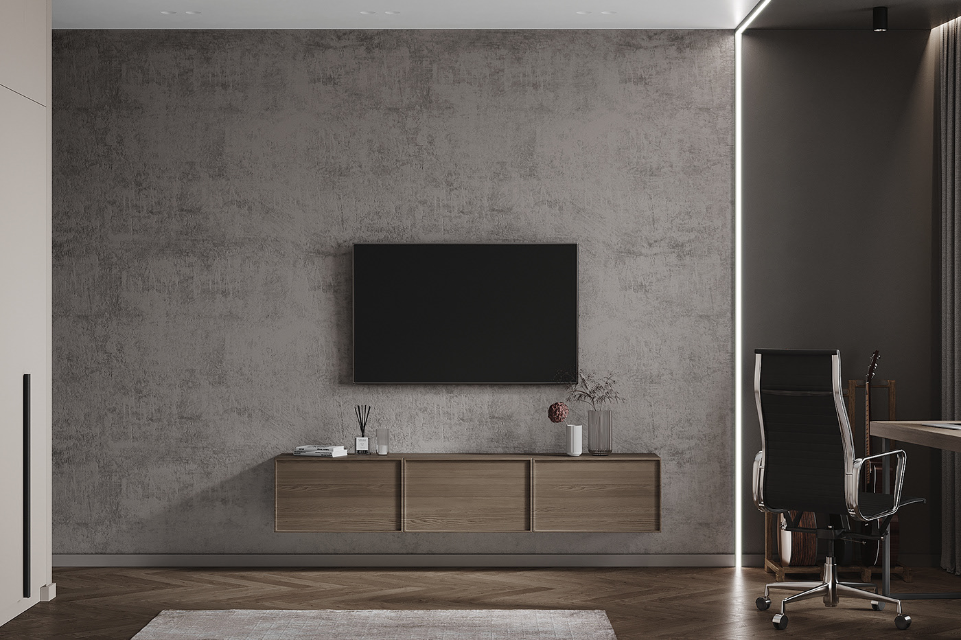 87㎡简约风住宅设计 超细腻的质感！-22