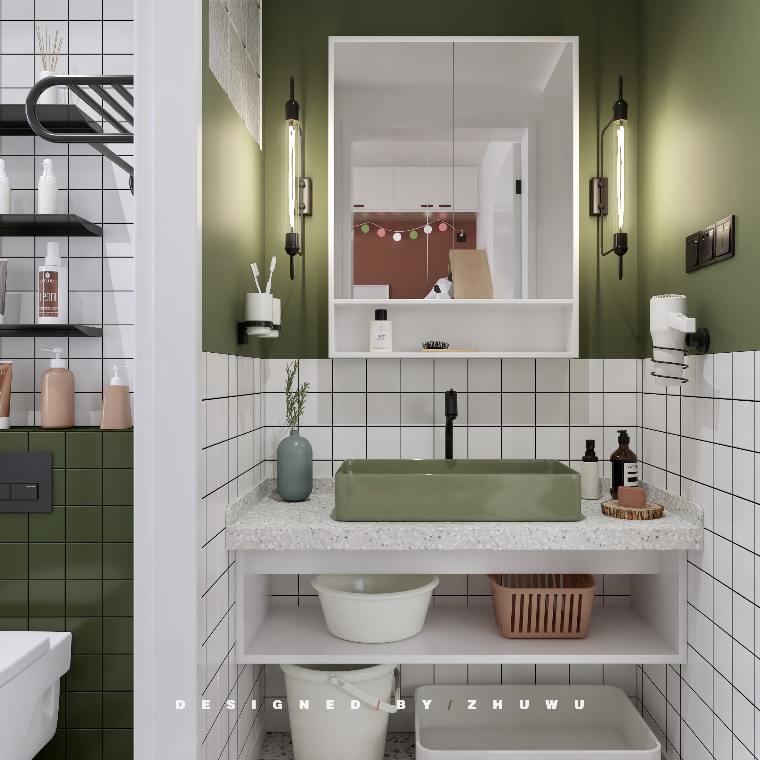 98㎡北欧复古混搭家装 | 低成本个性体验-19