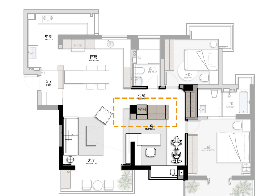138㎡原木风舒适家丨造梦家施工-50