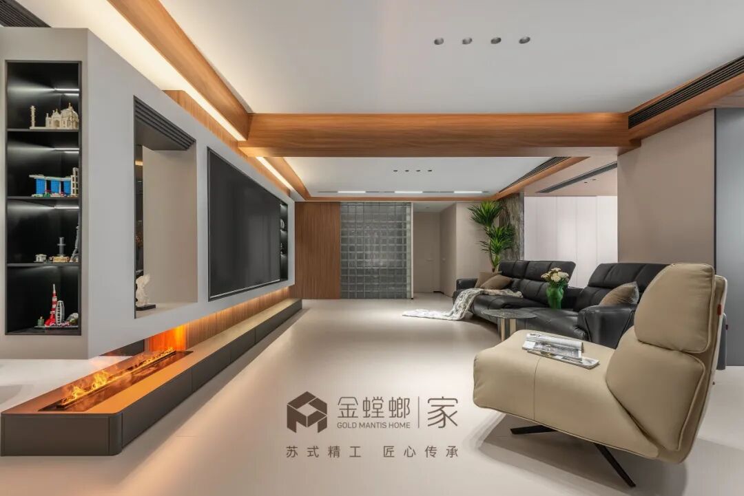 「金螳螂家泗阳店」190㎡意式风|理性优雅的美学-35