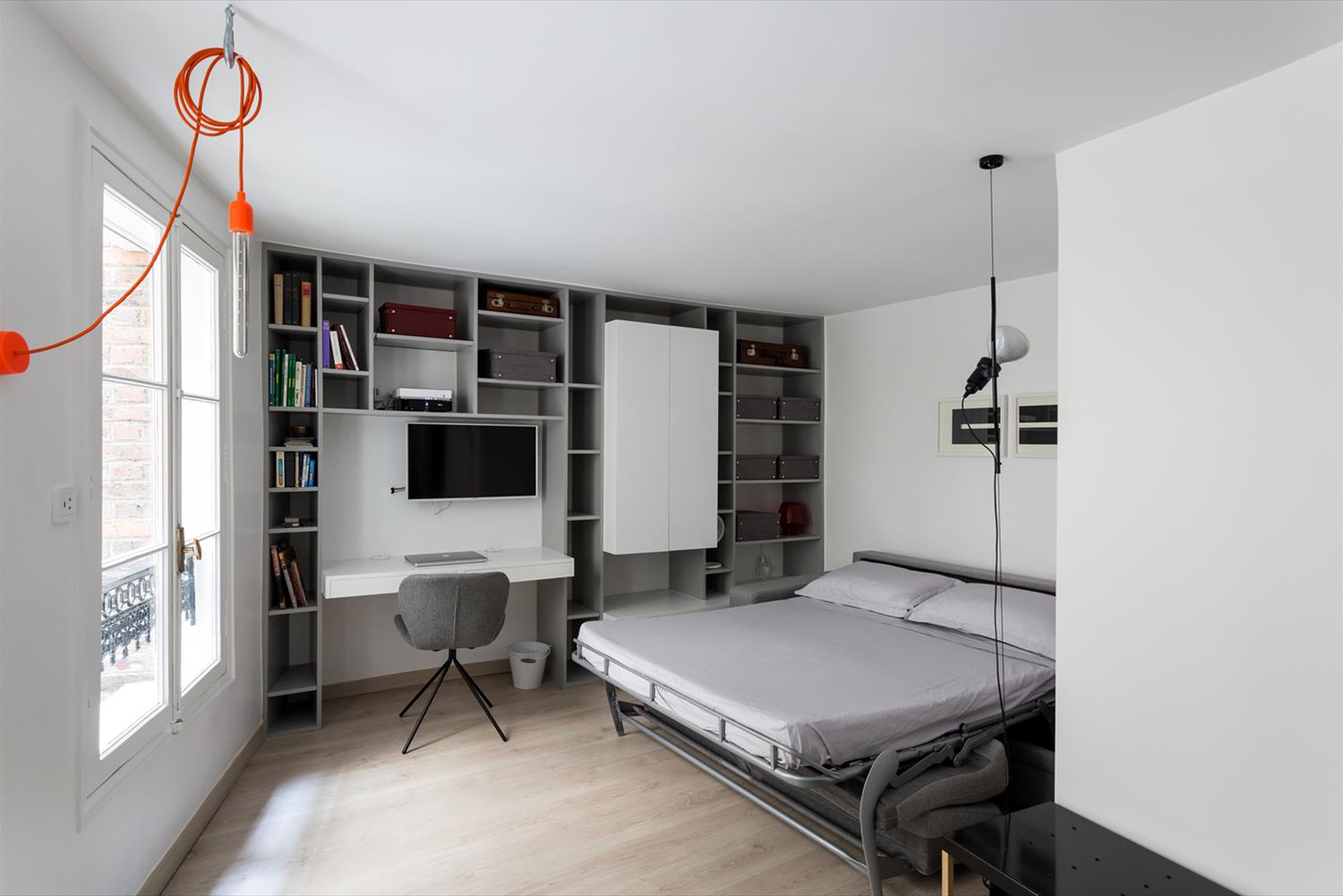 巴黎 19㎡小户型公寓 | 古老建筑中的现代生活-3