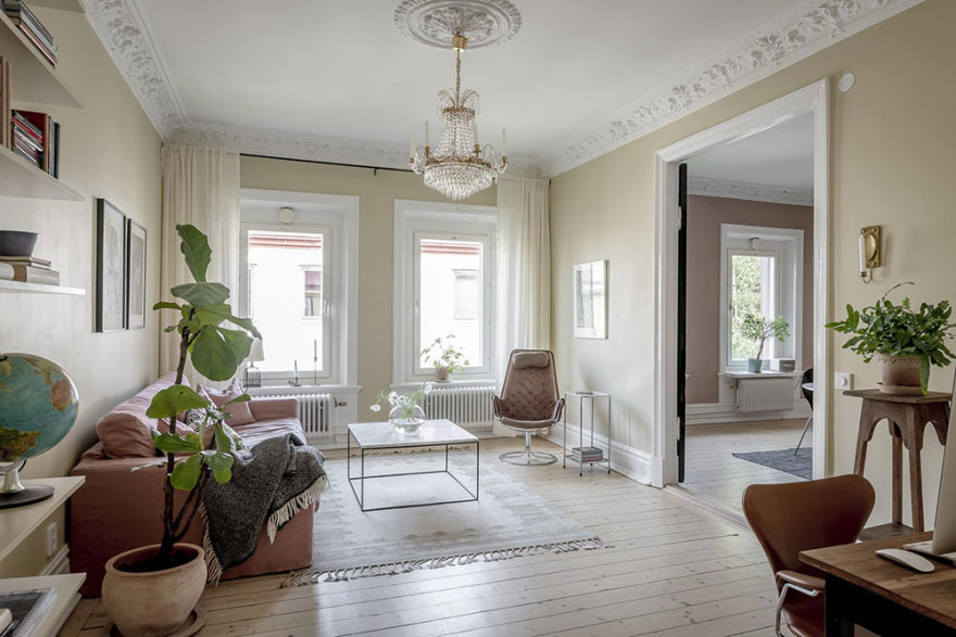 瑞典哥德堡 74 平米公寓的黑色魅力-11