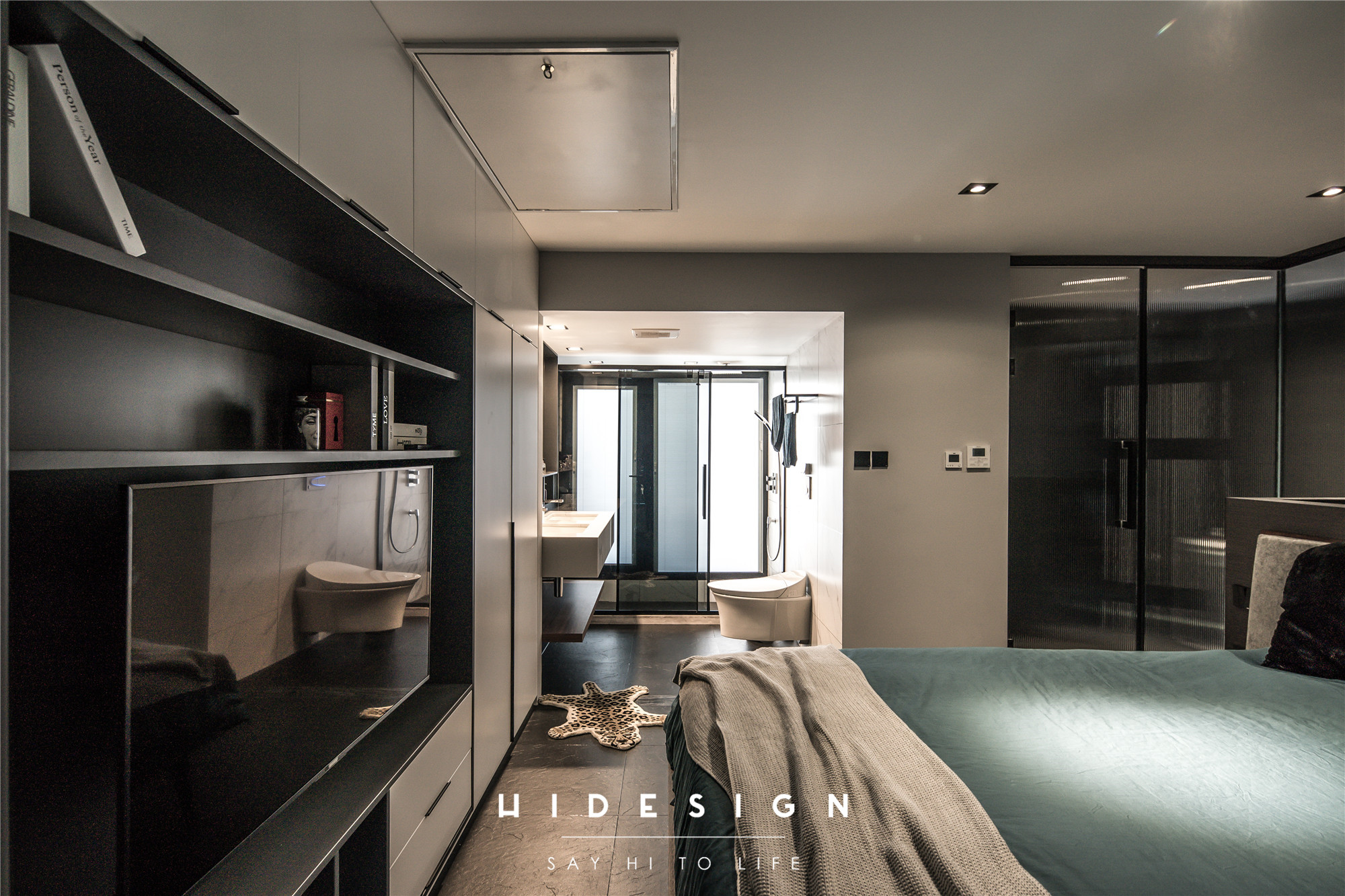 深色工业风重塑阿斯加德，功能分区打造年轻夫妻理想居所-39