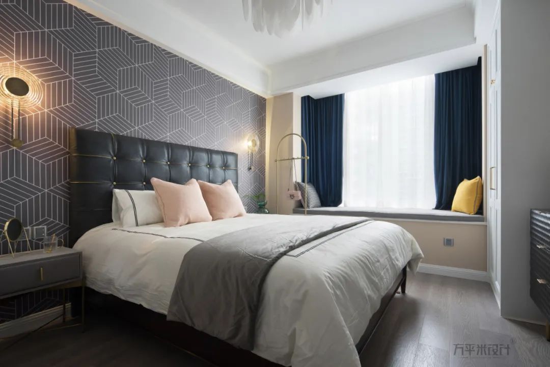 轻美式混搭,粉色温馨的新家设计-69