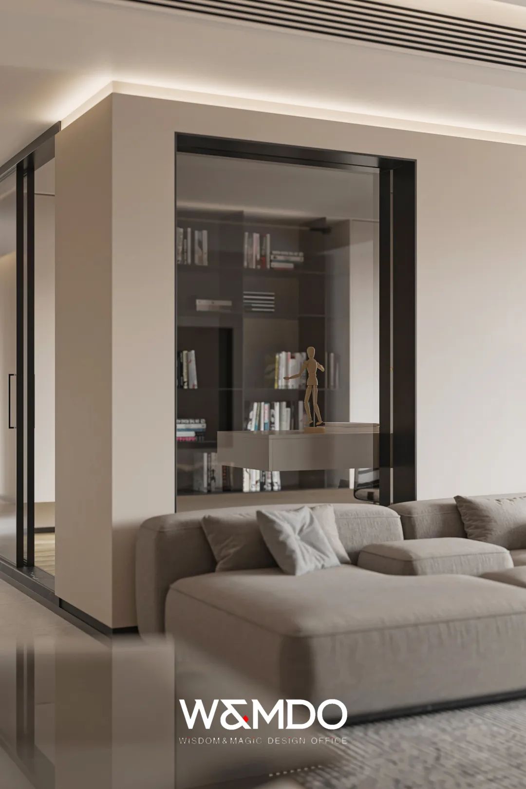 乐山大渡河府现代明亮家居空间设计丨中国乐山丨完美设计事务所-21