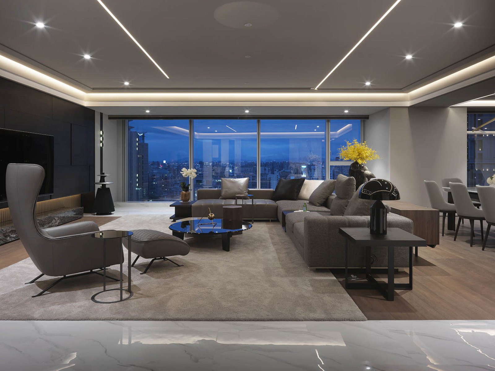 虚实悬浮——现代住宅设计 欣磐石建筑空间规划事务所-0