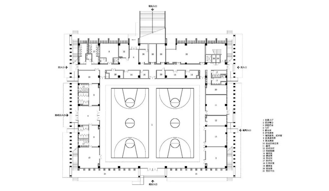 江南大学宜兴研究生院体育馆丨中国江苏丨华南理工大学建筑设计研究院有限公司-53