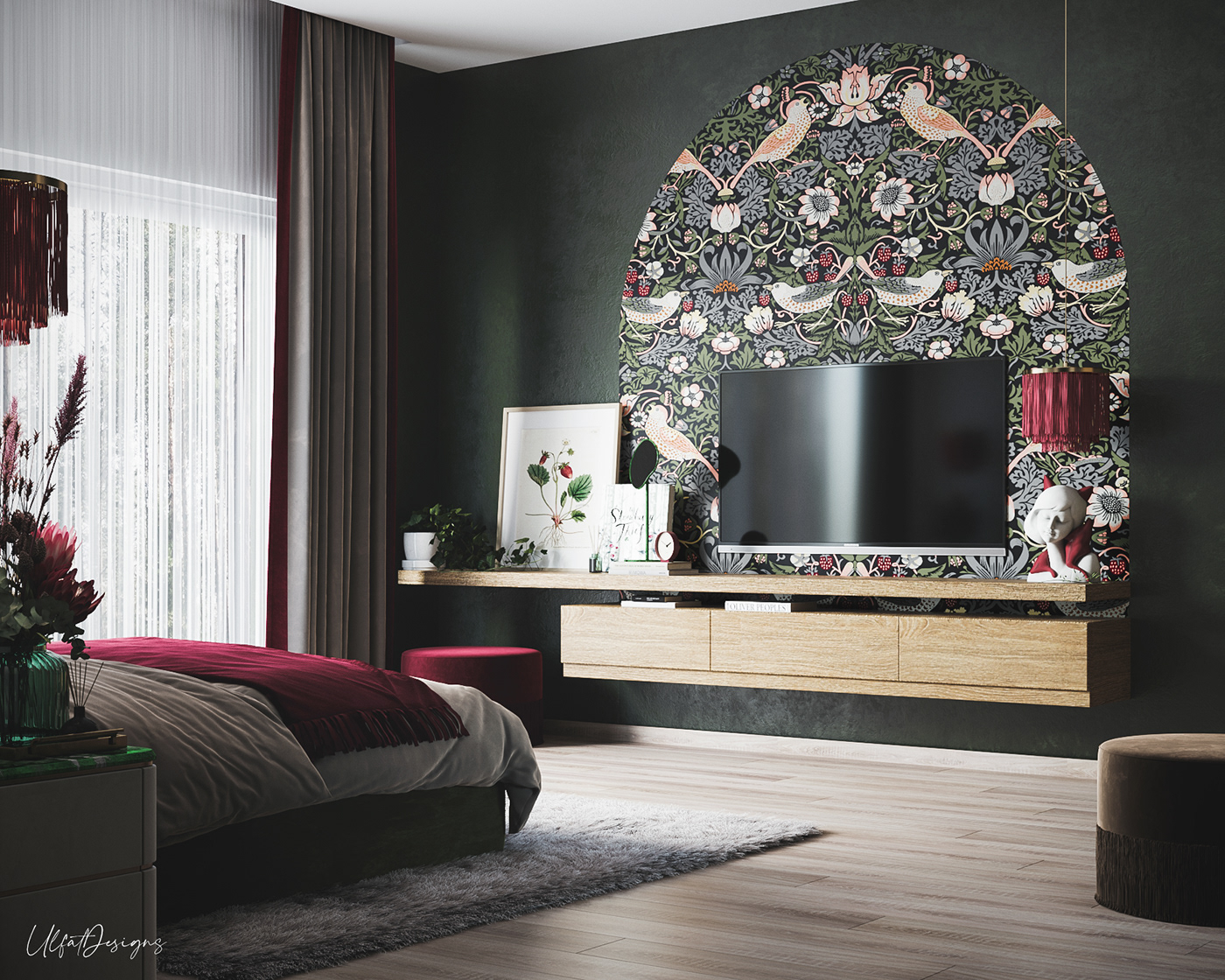 草莓盗贼主题卧室设计-3