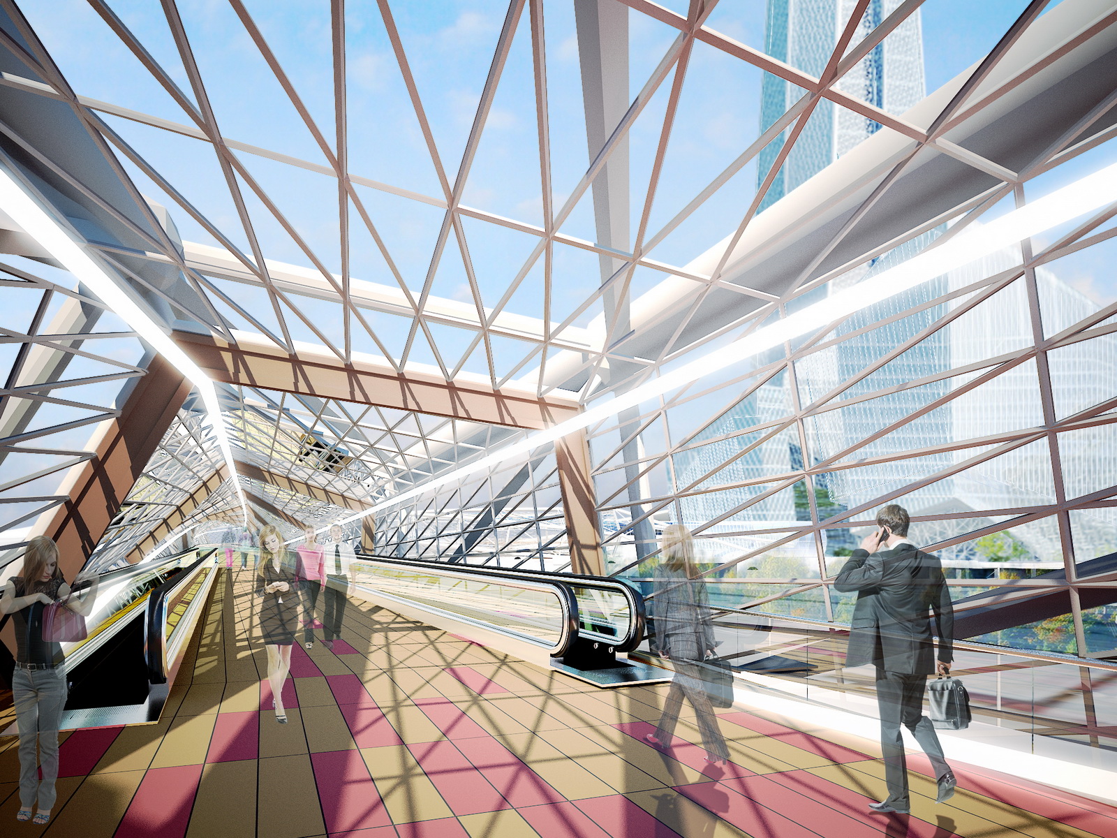 圣彼得堡“拉克塔流”交通枢纽·室内设计的新篇章-8