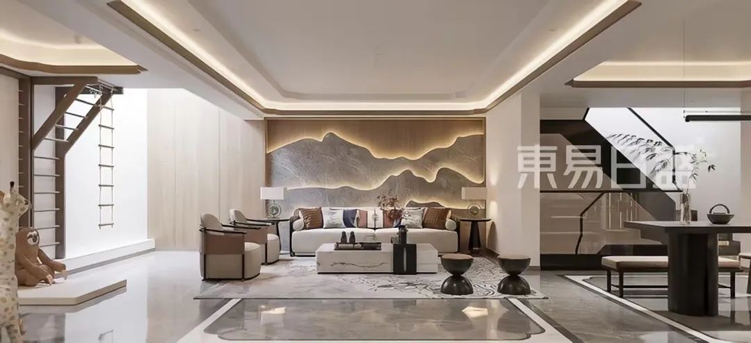 300㎡新中式风格装修，感受诗意的“桃源”生活-15