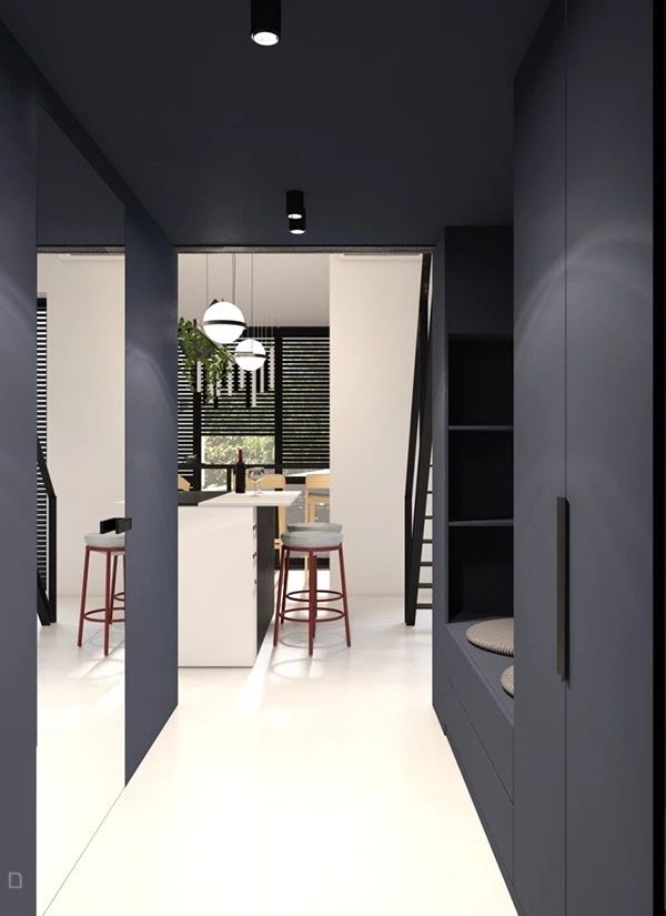 现代简约玄关设计-21