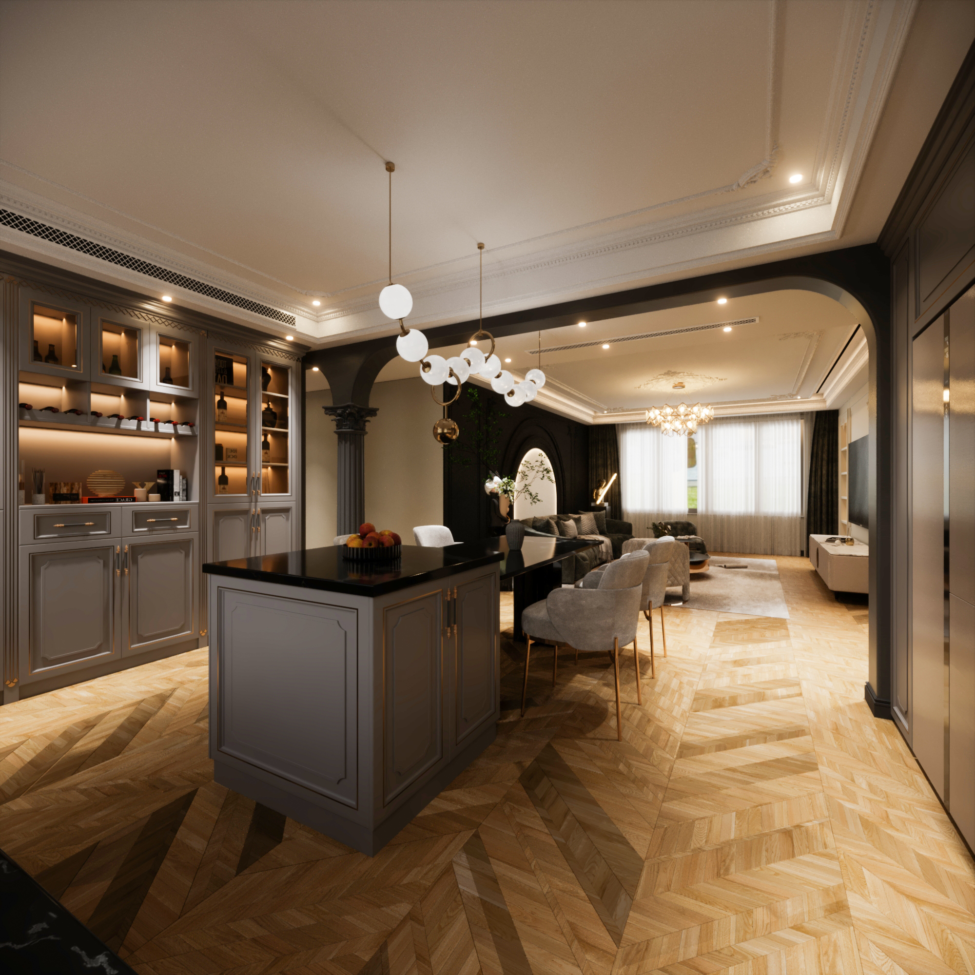 Apartment Home Living & Dinning-8