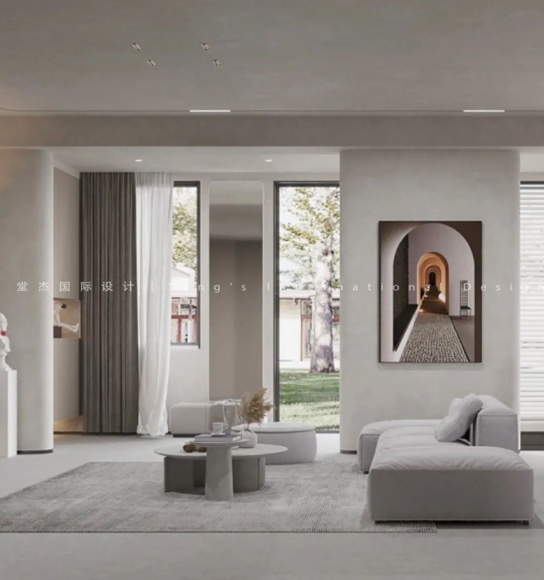 PURE BEAUTY400㎡极简微水泥空间丨堂杰国际设计-27