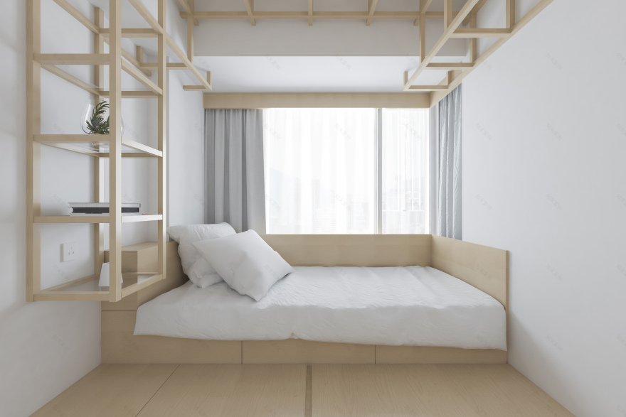 青岛万科城原木极简风,少即是多之美-15