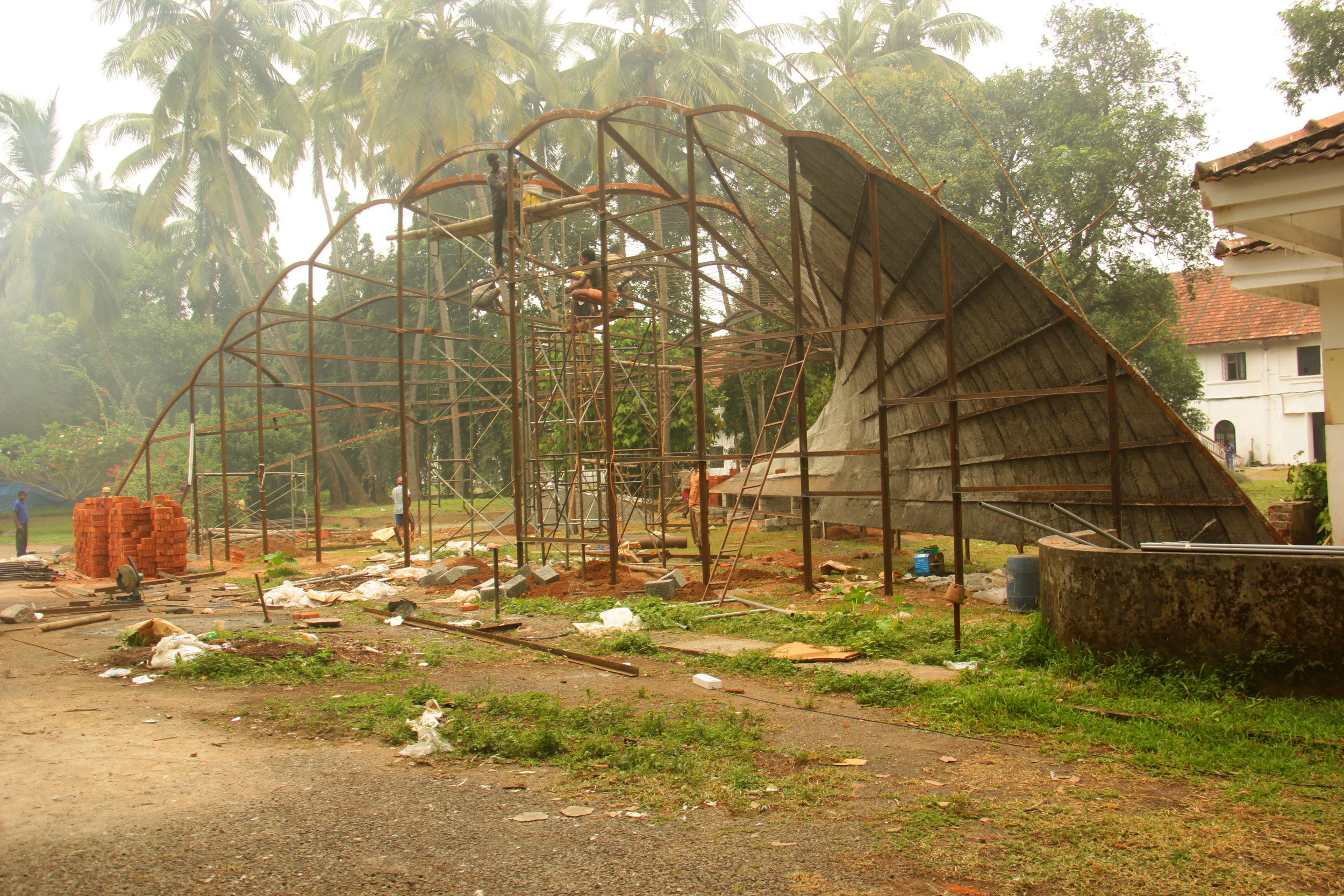 PAVILLION FOR KOCHI MUZIRIS BIENNALE 2014 WALLMAKERS-3