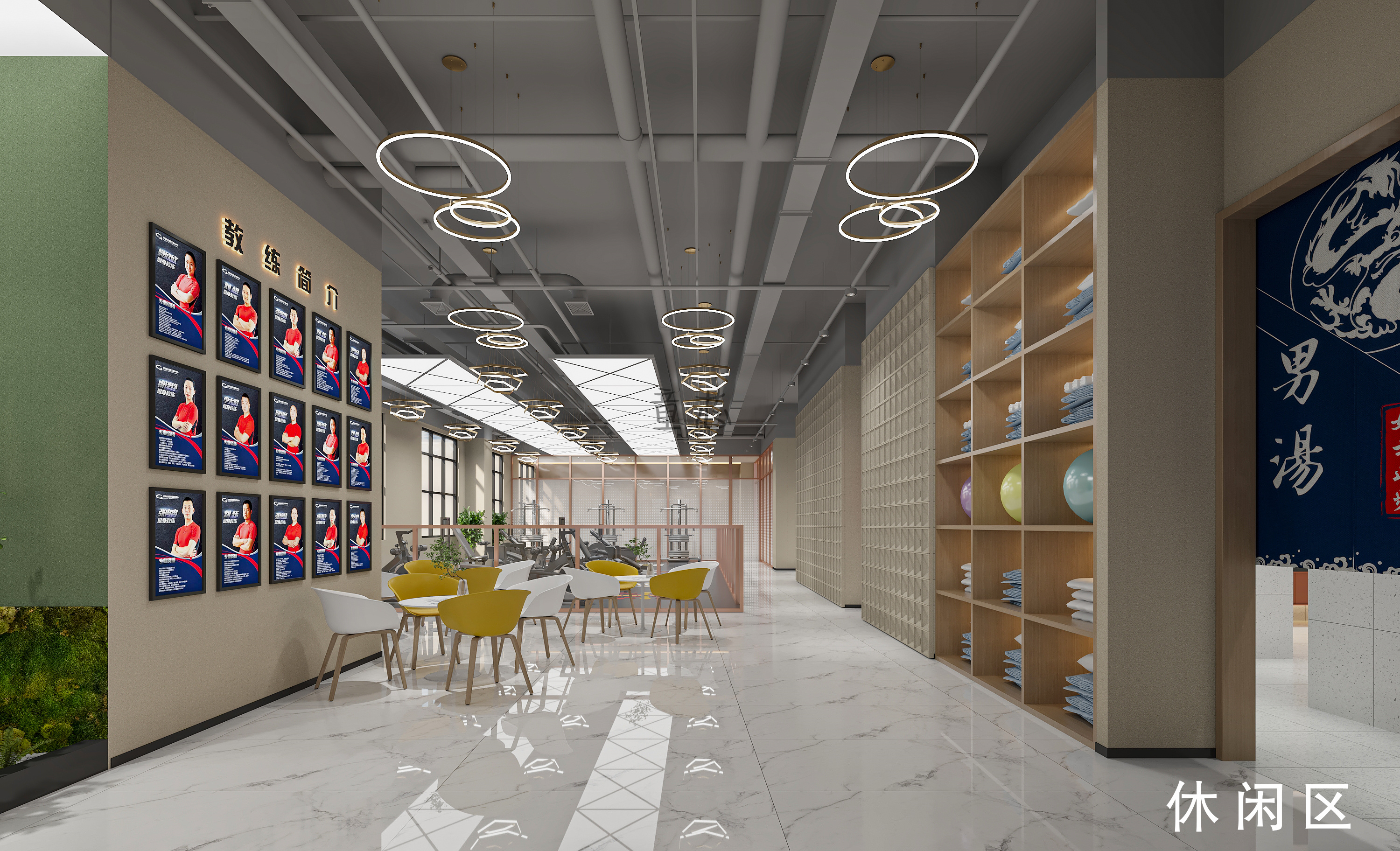 游泳池健身效果图-7