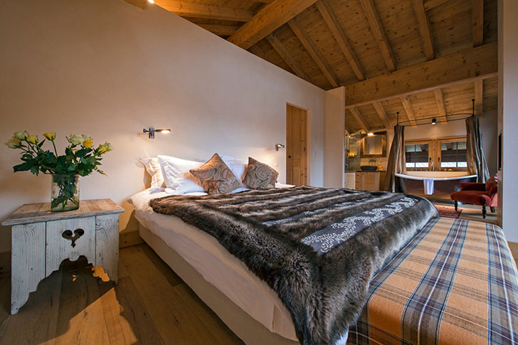 瑞士阿尔卑斯山中的现代风格 Chalet in Swiss Alps-13