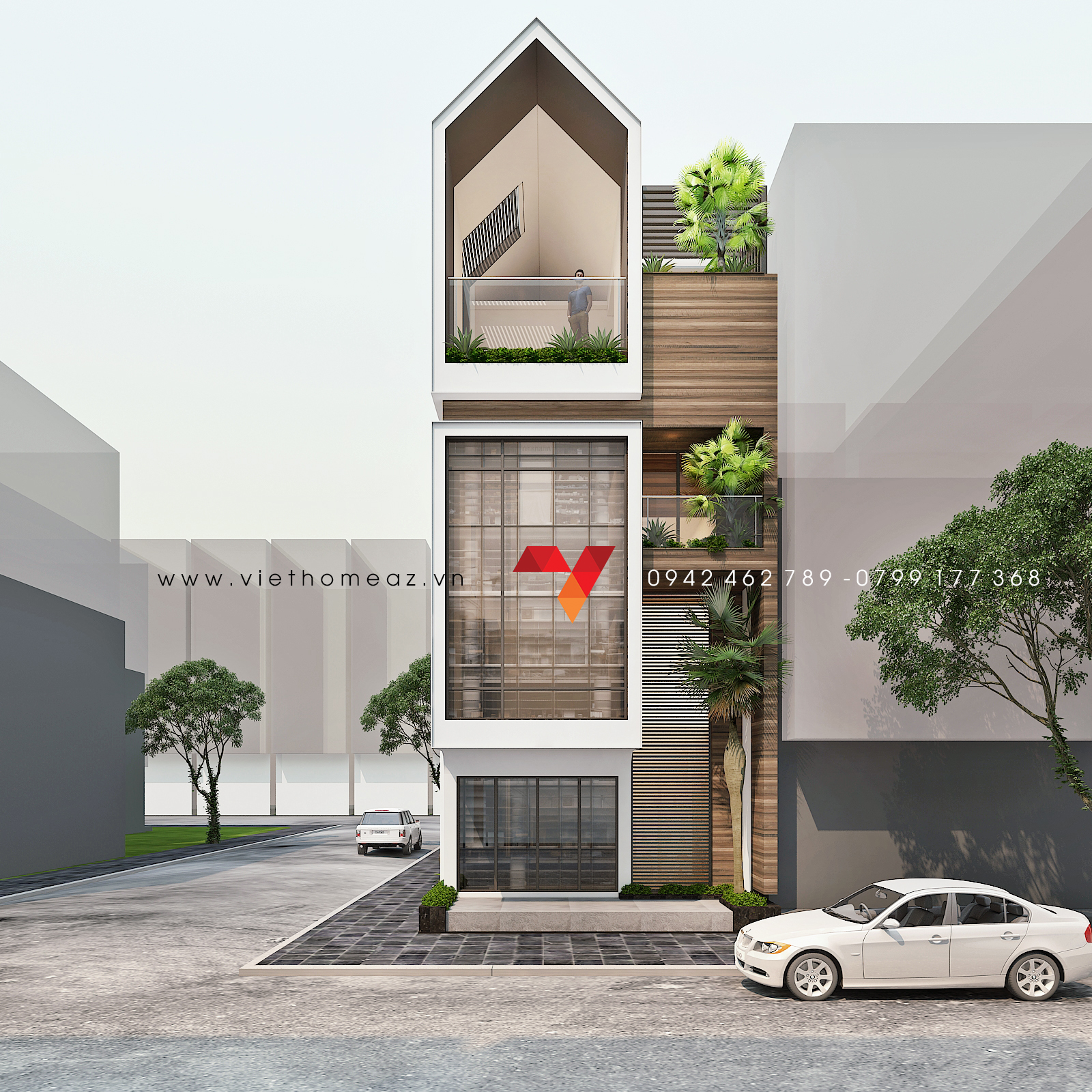 兴安河内联排别墅设计丨Kiến Trúc – Nội Thất VietHome-8