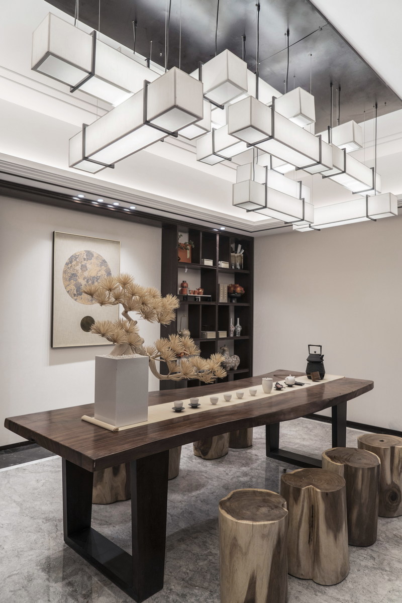 郑州雅居乐御宾府 | 新中式风格演绎东方意蕴空间-9