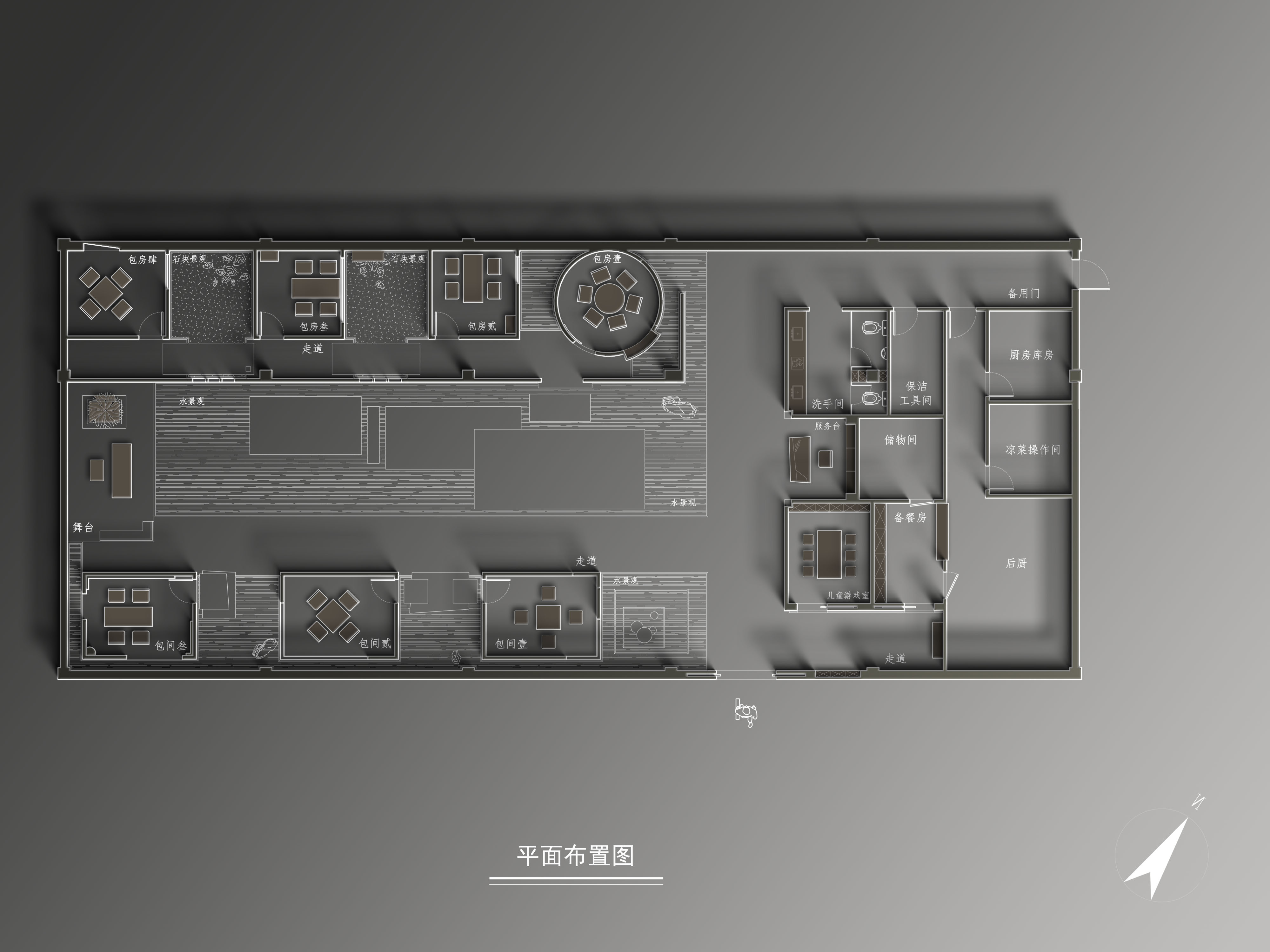 都市桃花源·宋式美学餐厅丨盘古空间设计-32