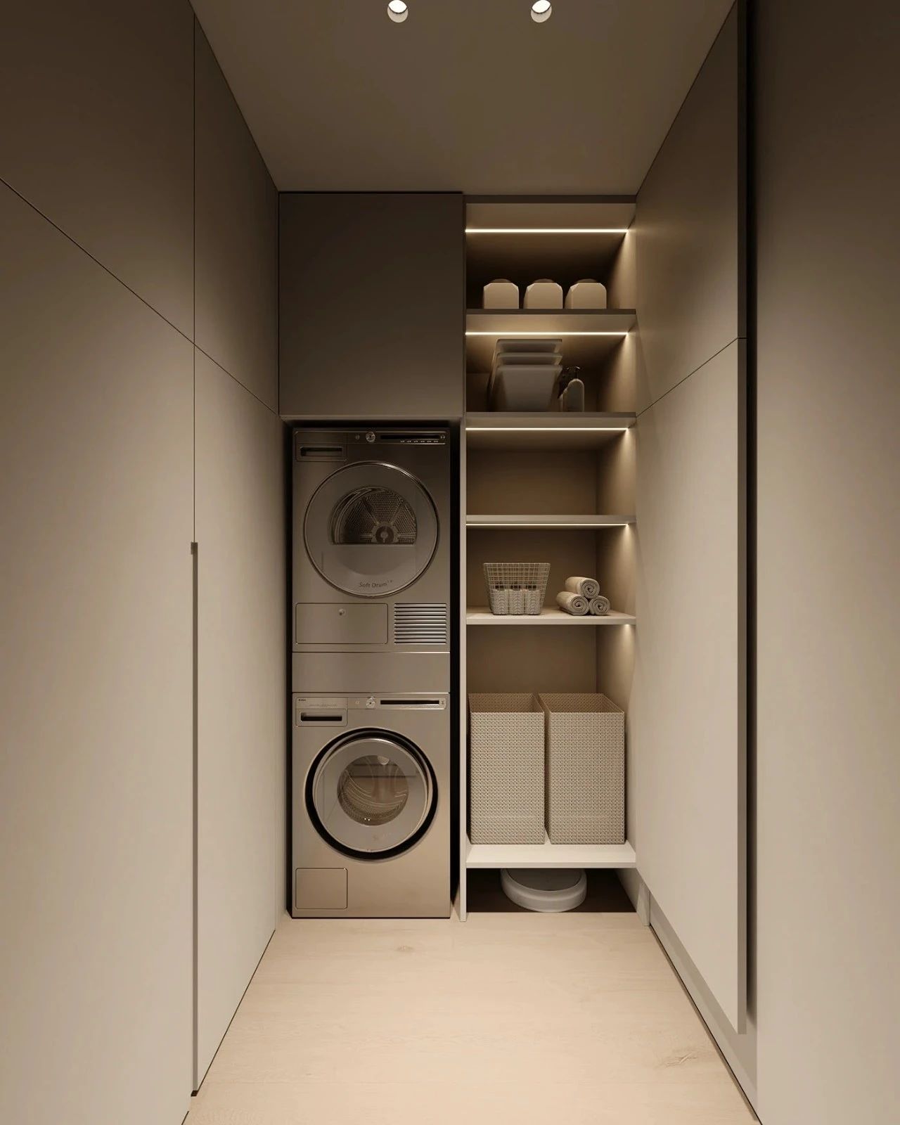 原木系奶油风极简空间loft公寓设计丨URSA STUDIO-82