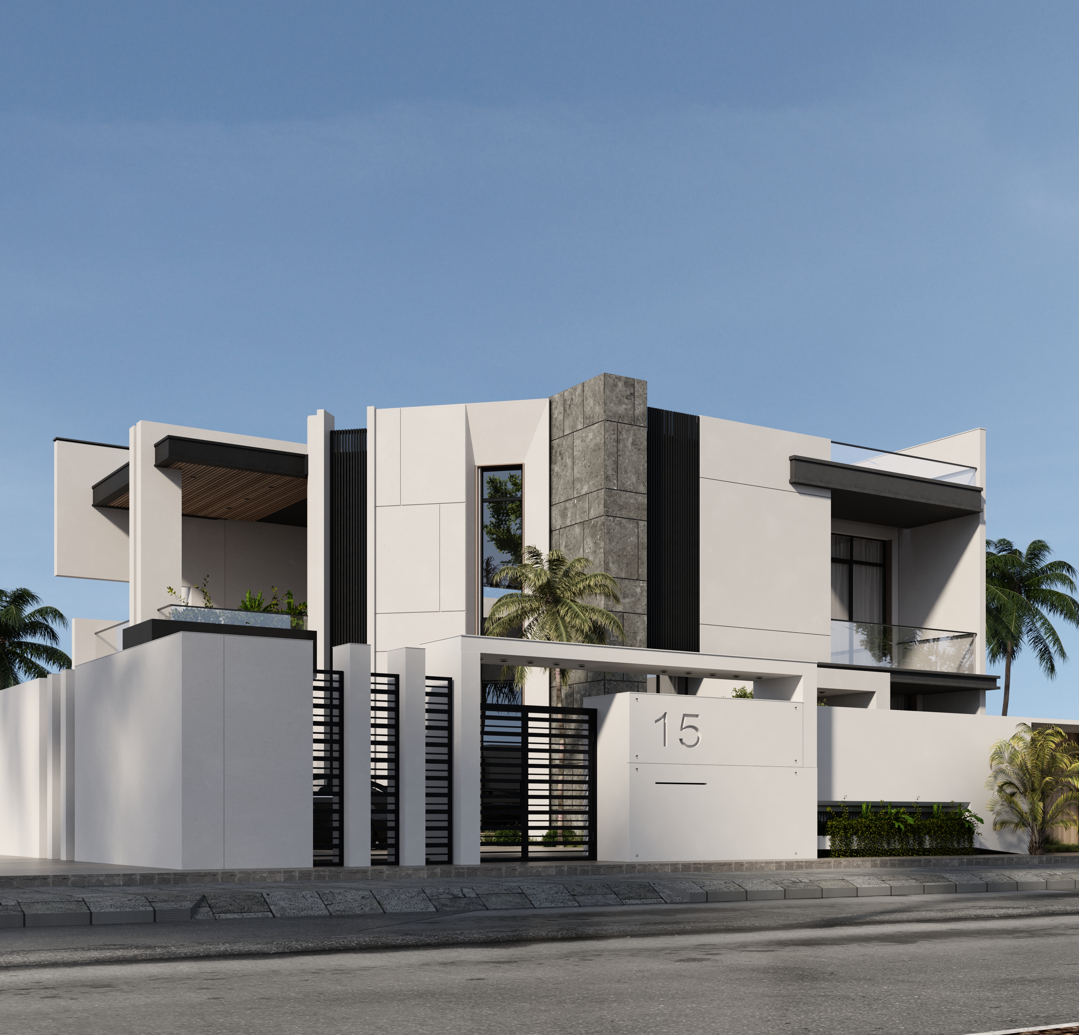 迪拜别墅外观设计丨阿联酋迪拜-6