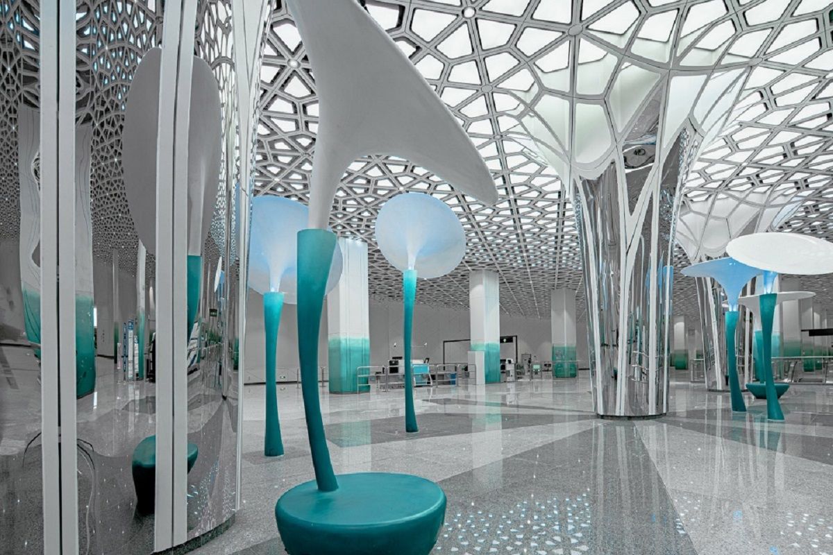 地心引力下的未来城市想象——成都地铁 18 号线站台设计-21