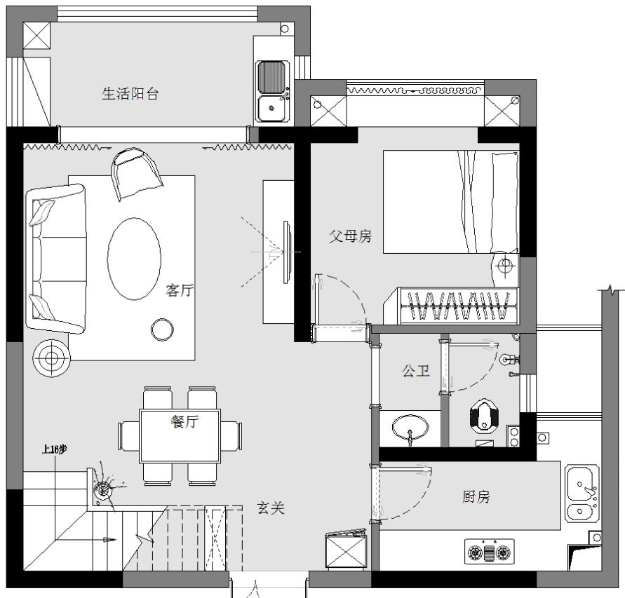 深圳龙华世纪城复式现代轻奢风设计案例解析-10