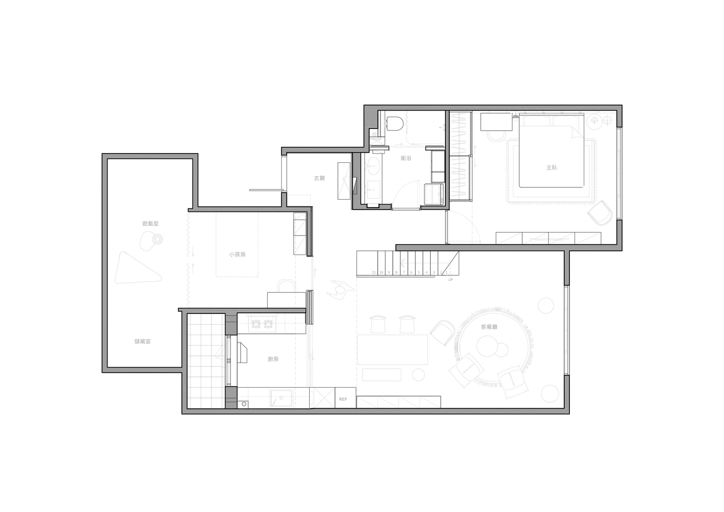 北京 Starburst House 的倾斜天花板挑战-75