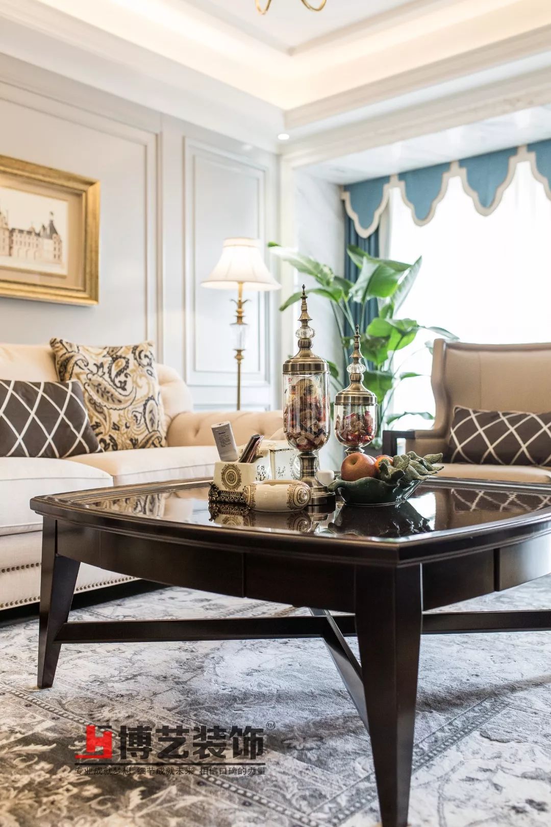 万达华府 140㎡美式轻奢家居,精致优雅的“绮梦”-14