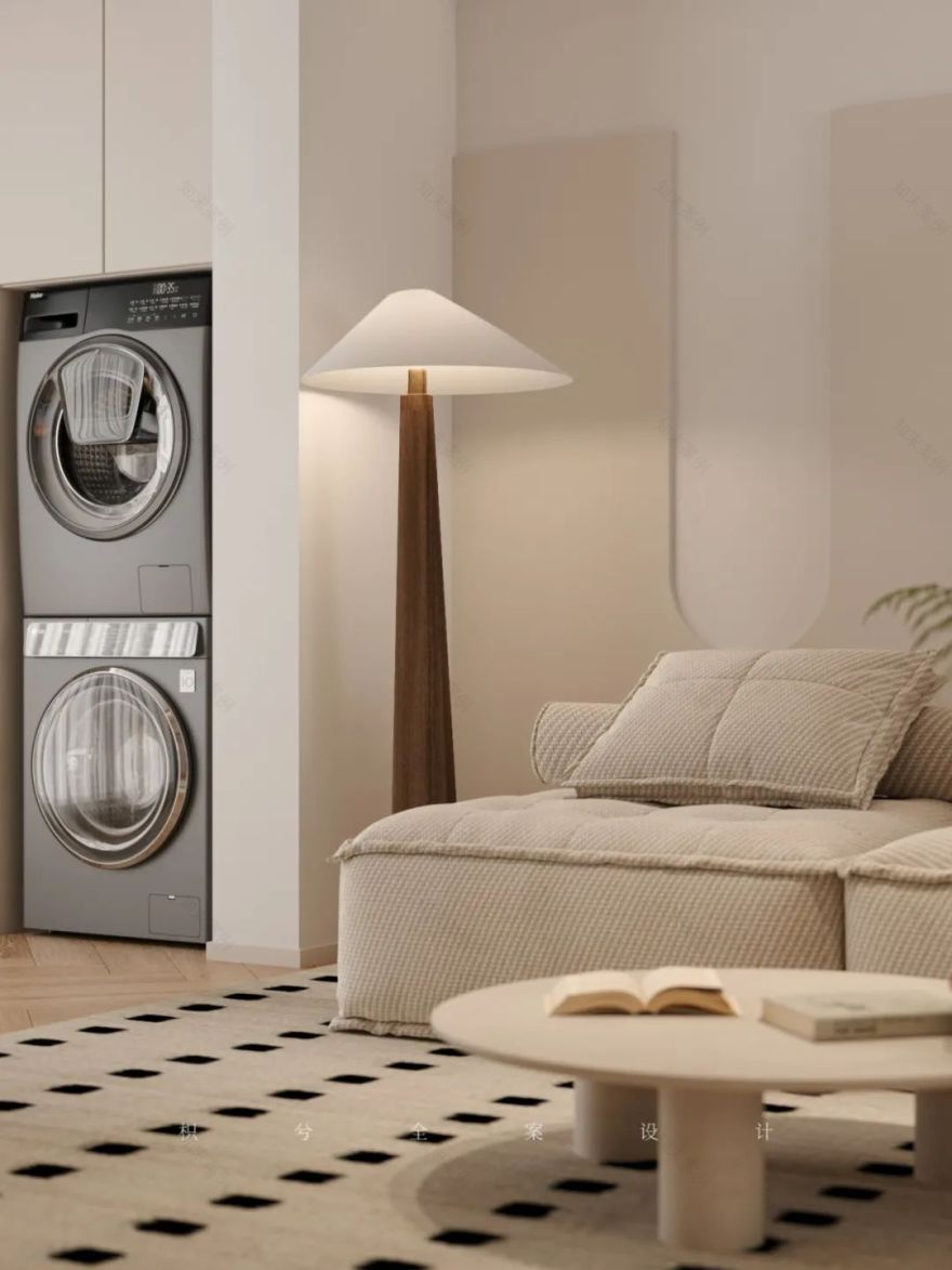 日式禅意奶油原木之家丨枳兮设计事务所-13