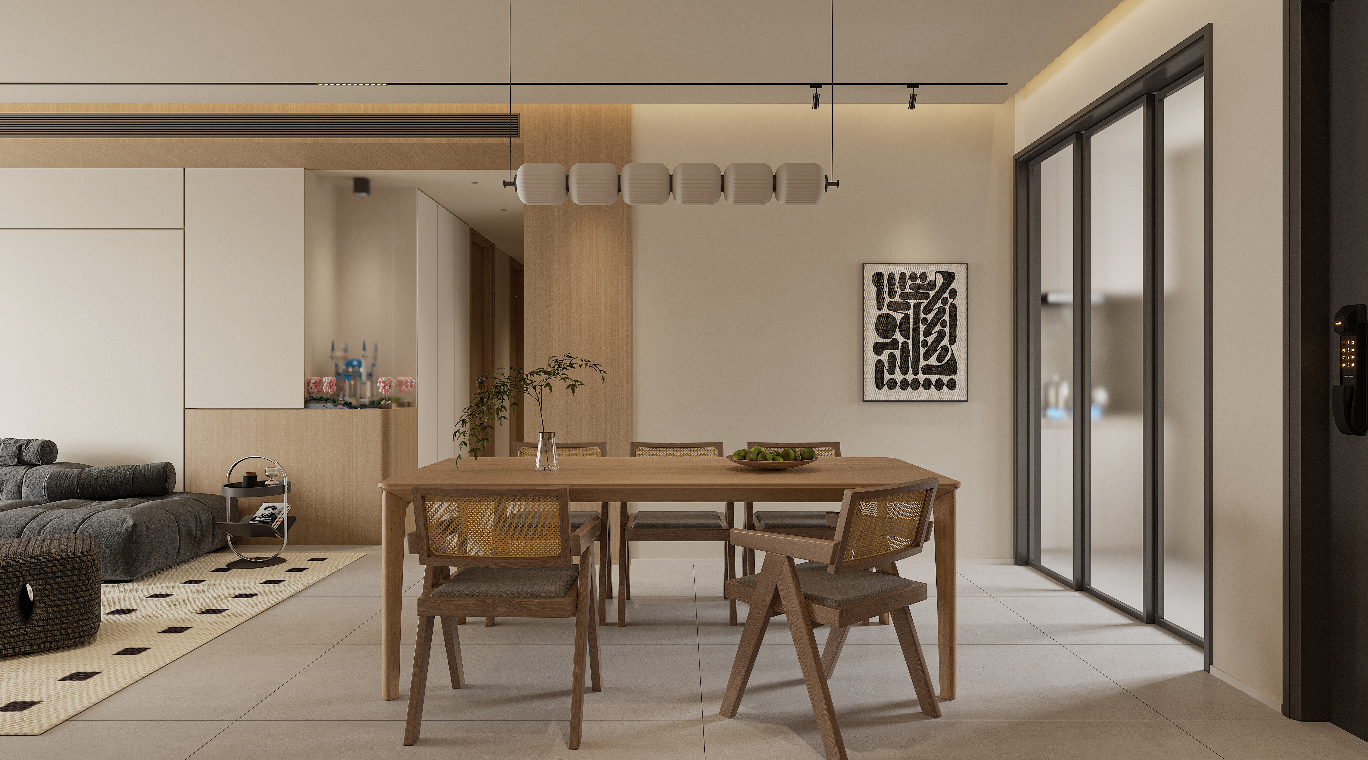 极简 I 奶油 I 郑州碧桂园 I 精装改造-9