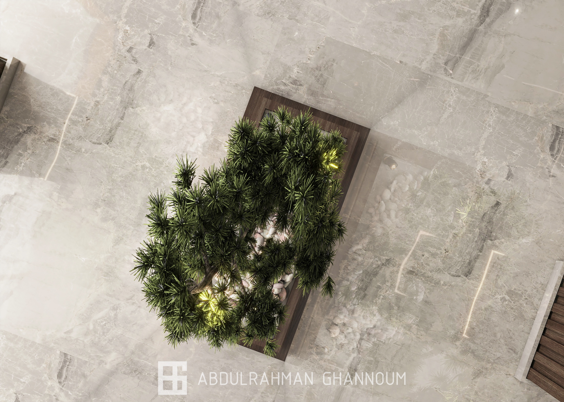 酒店入口室内设计丨Eng. Abdulrahman Ghannoum-10