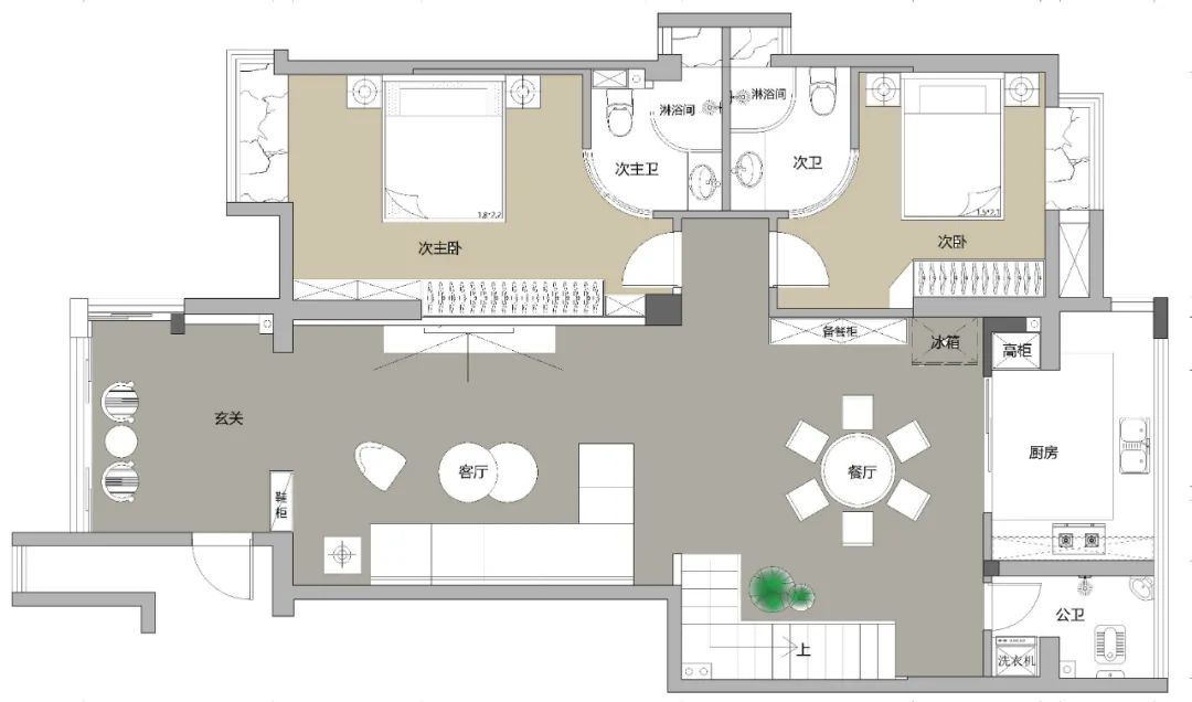 宏天广场复式法式轻奢设计丨中国潮州丨潮州市九木堂装饰设计有限公司-36