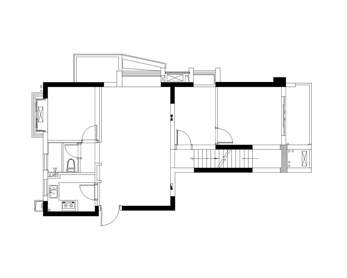 几何极简之美 · 福建福州跃层精装房住宅设计丨中国福州丨原色设计-8