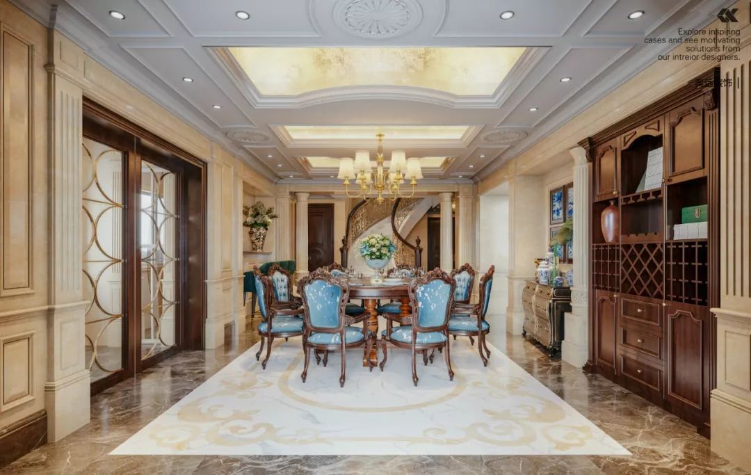 欧式轻奢，浙江嘉善大树星岛别墅设计-12