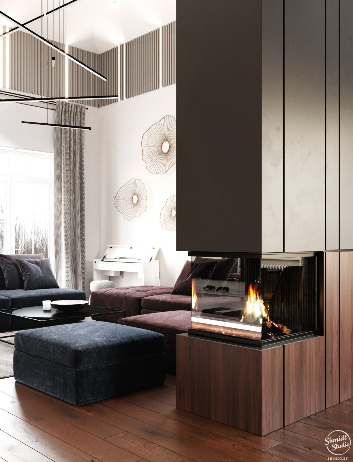 明斯克 100m²现代优雅住宅设计-4