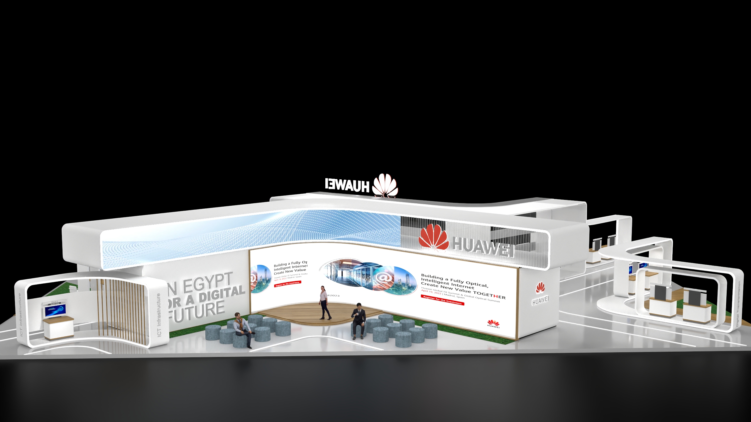 Huawei exhibition stall 展台-1