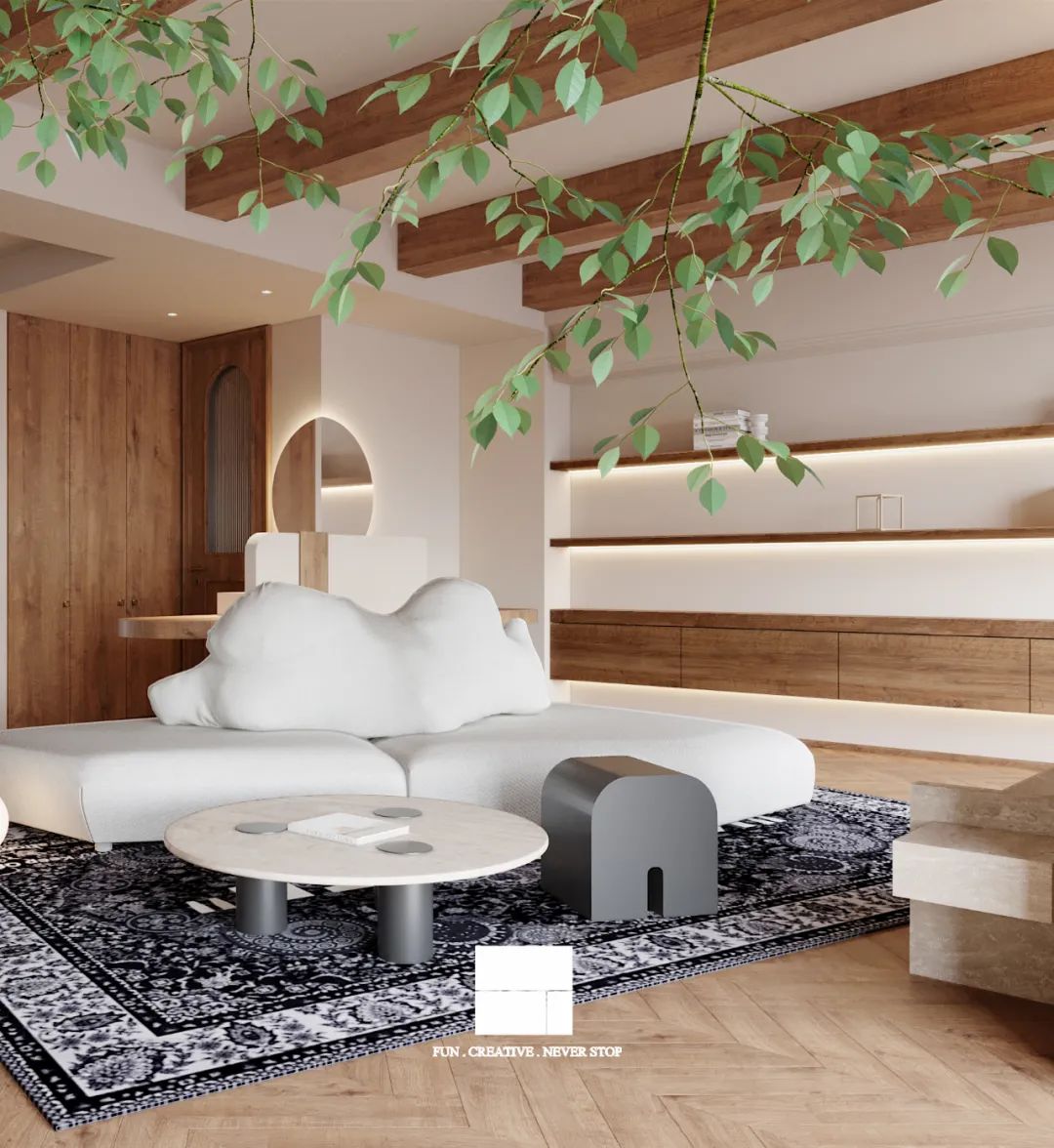 城市自然生活空间 · 绍兴檀院 220㎡原木风住宅设计丨中国绍兴丨tz.design-5