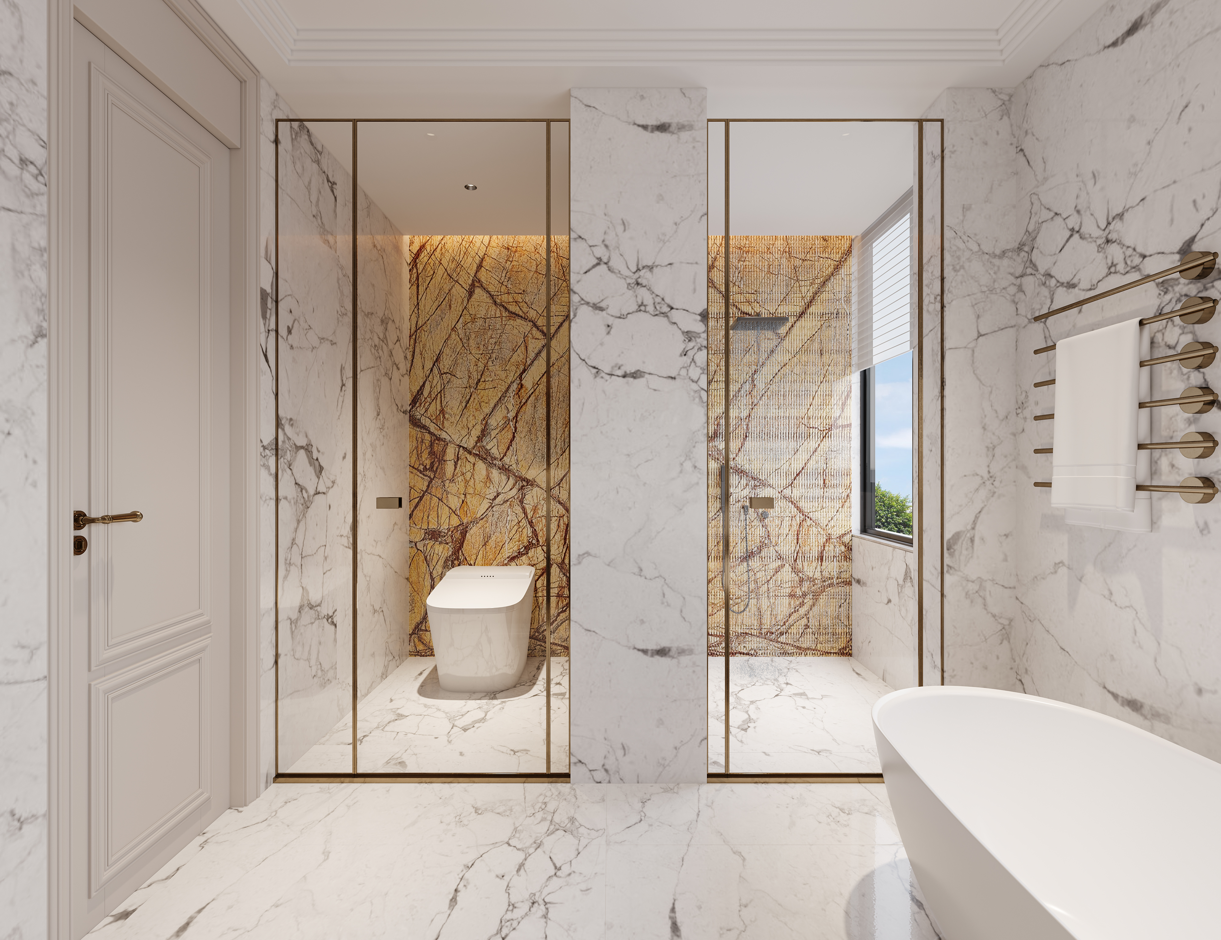 「流动的浪漫」法式轻奢私宅-18