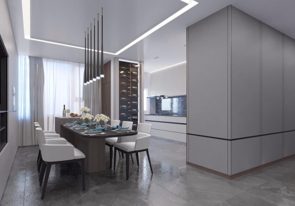 现代家居的温文尔雅 | 开放式厨房与半开放式书柜设计-11