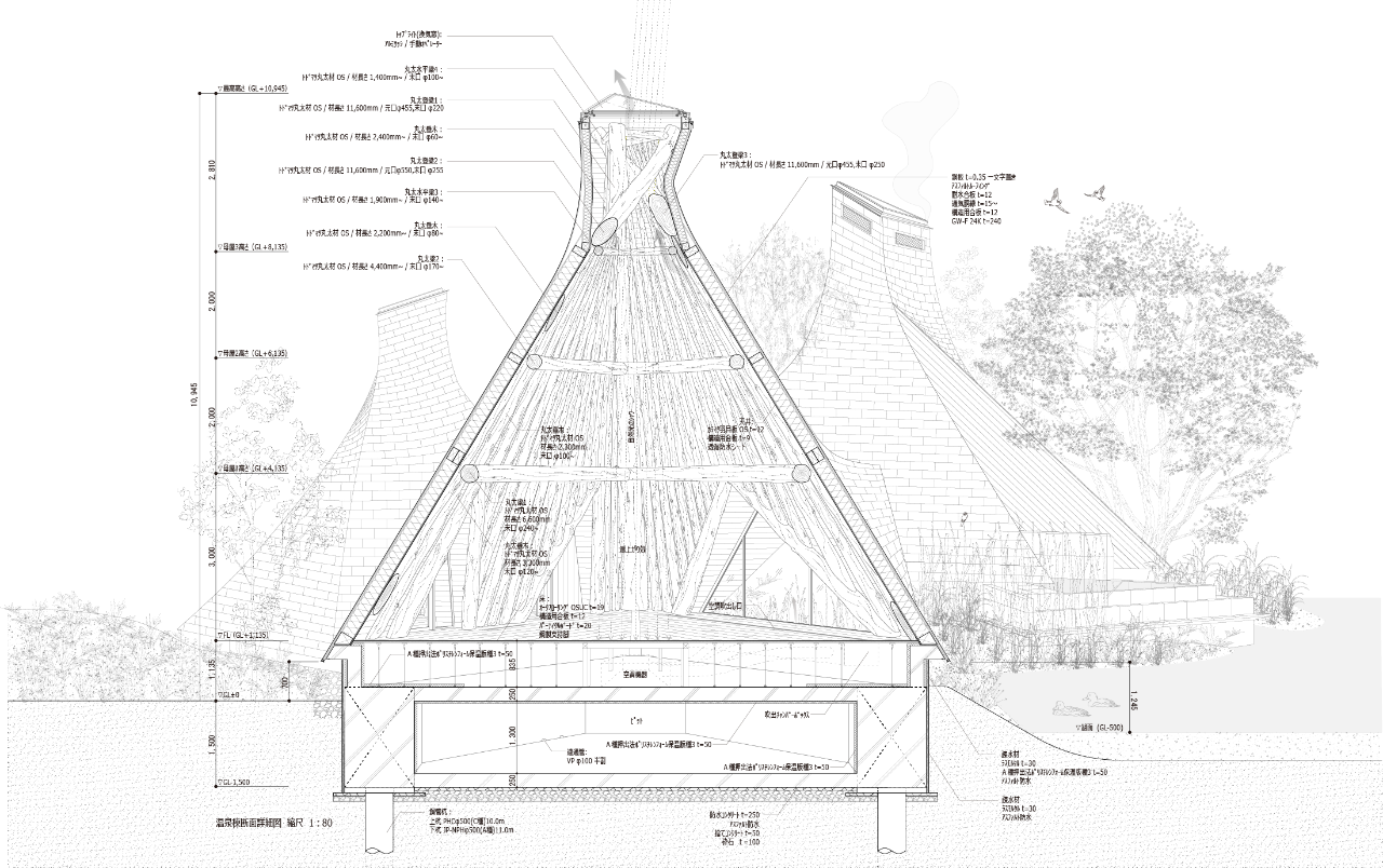 北海道白老町温泉酒店界波罗多丨中村拓志-9