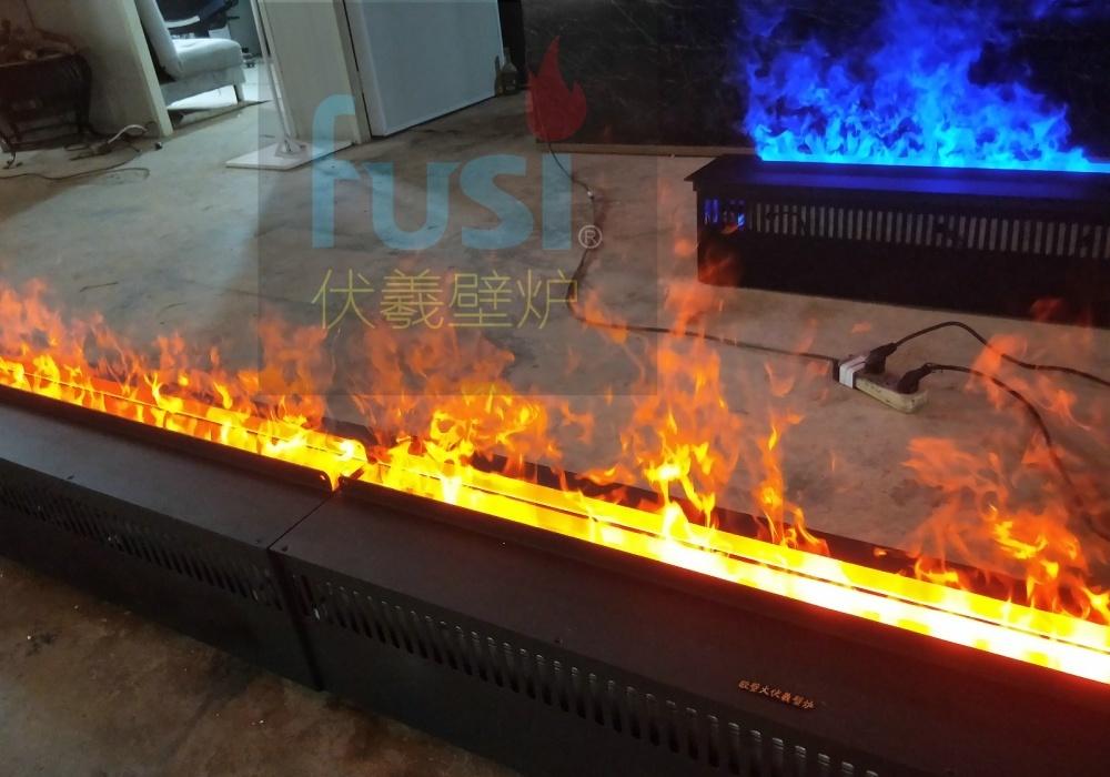 伏羲雾化壁炉分段设计上电梯对接安装-4
