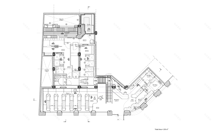 瑞铂健康俱乐部丨西班牙巴塞罗那丨MEAN*(中东建筑网络)-24