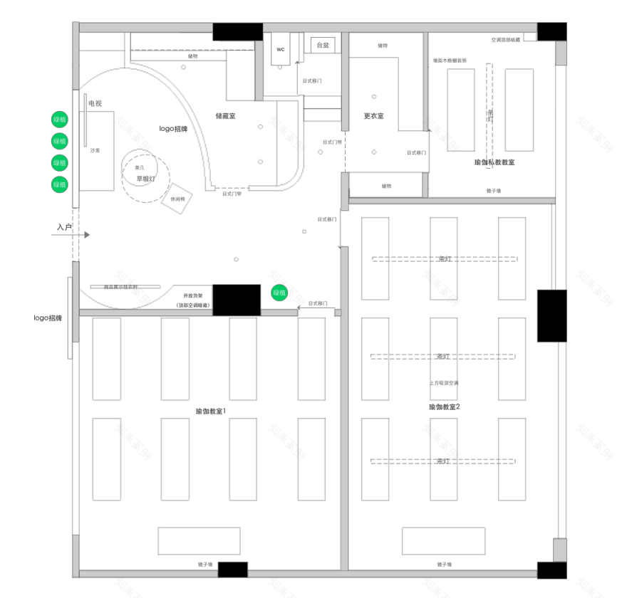 日式风格瑜伽馆室内设计案例解析-17