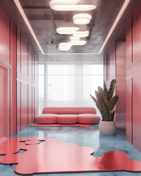 未来主义人工智能办公室