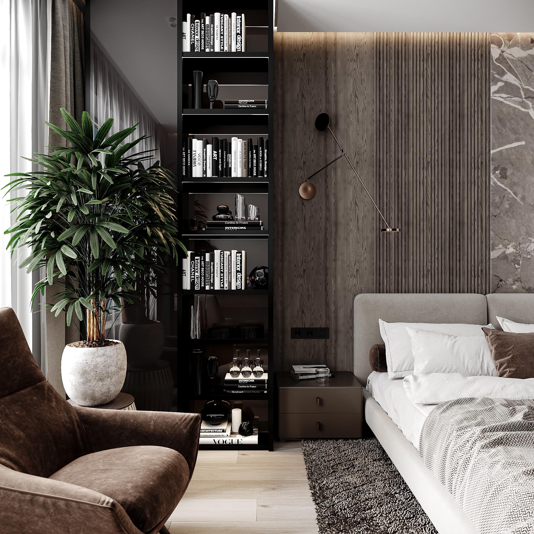 Modern dark apartment-17