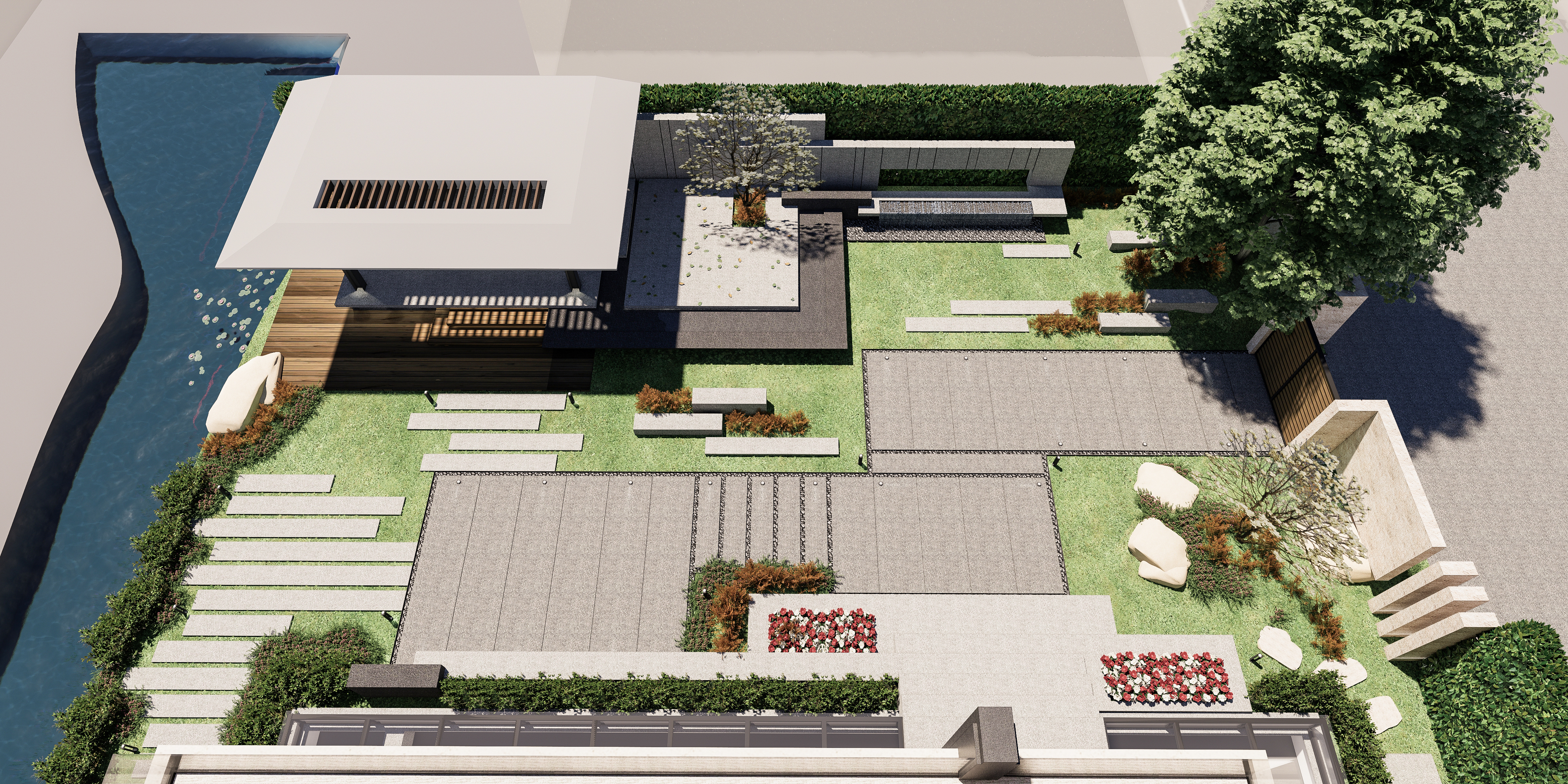 浅水湾建筑景观设计/ens渲染/2022建筑落地-3