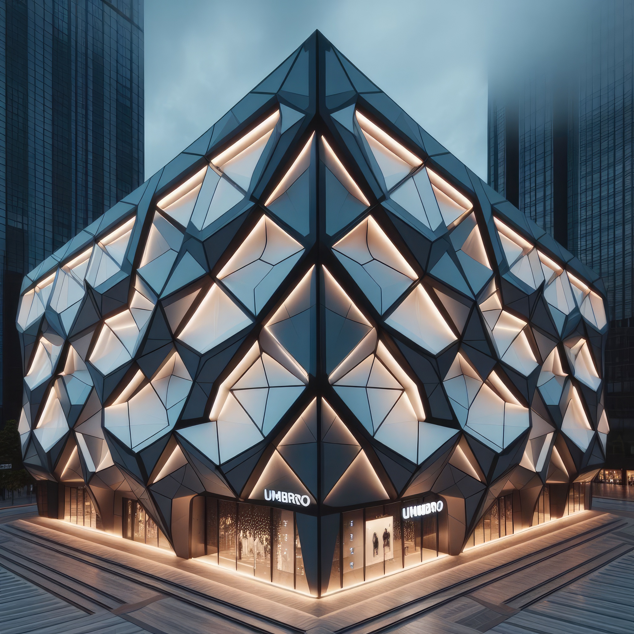 Umbro Outdoor/Indoor Store Architecture generated by Ai-2