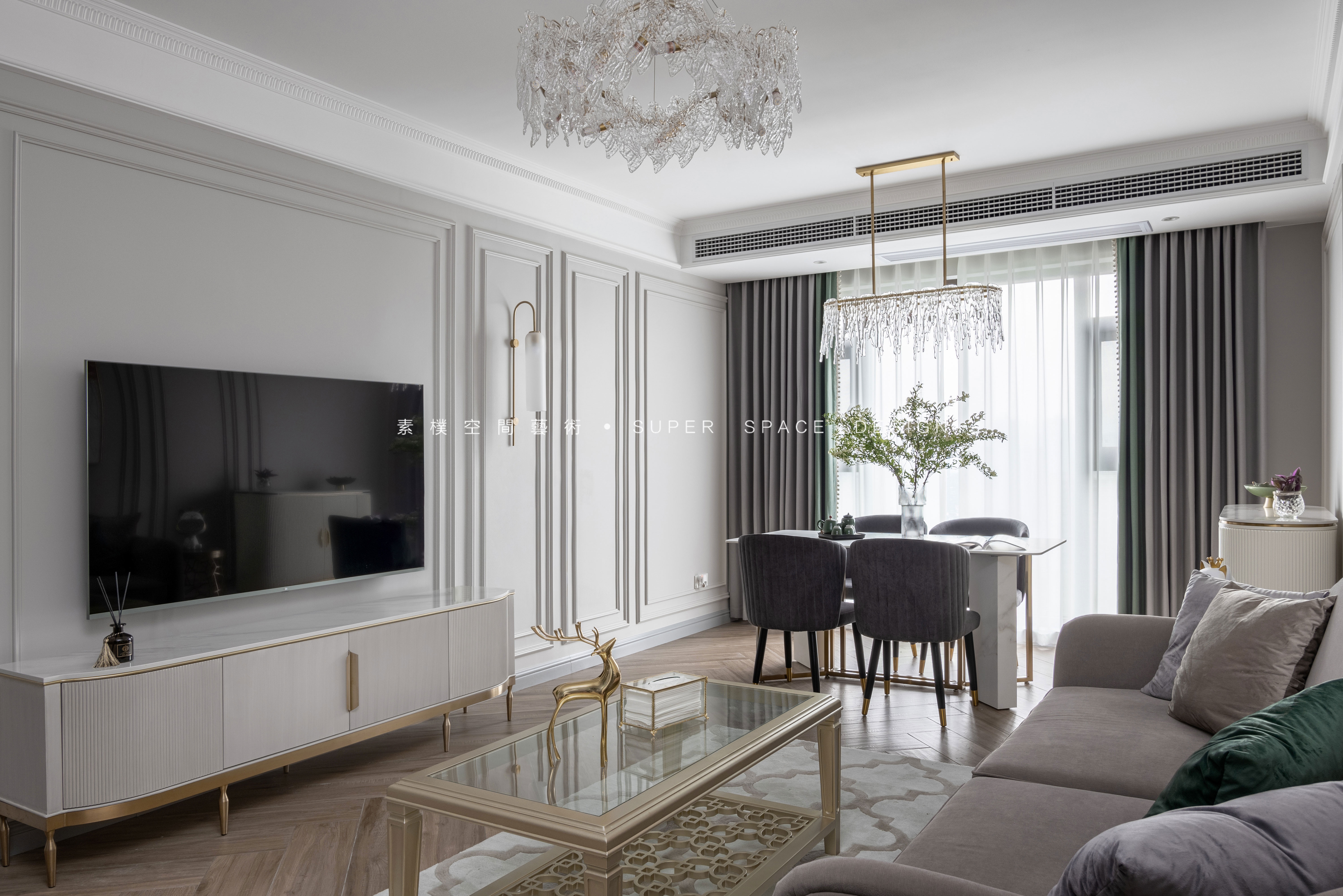 现代美式・古典与潮流,国奥村 77㎡舒适生活空间丨素朴设计.朱虹,素朴肆月软装.大王-28